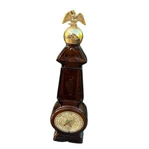 Vintage Avon Wild Country After Shave Thermometer w/ Eagle Top Amber  Empty